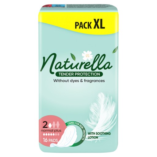 NATURELLA TENDER PROTECTION ULTRA NORMAL PLUS SANITÁRNE VLOŽKY 16 KS.