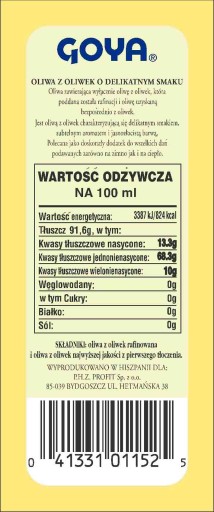 GOYA extra panenský olivový olej jemný 89 ml
