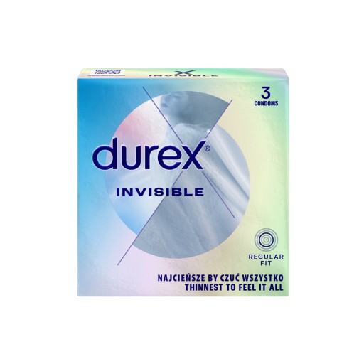 Durex Invisible Condómy 3 kusy