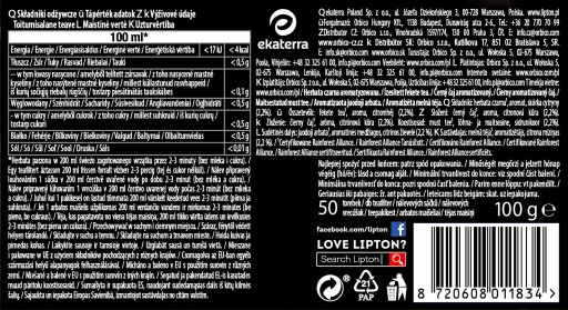 LIPTON EARL GREY LEMON express čierny čaj s citrónovou príchuťou 50T