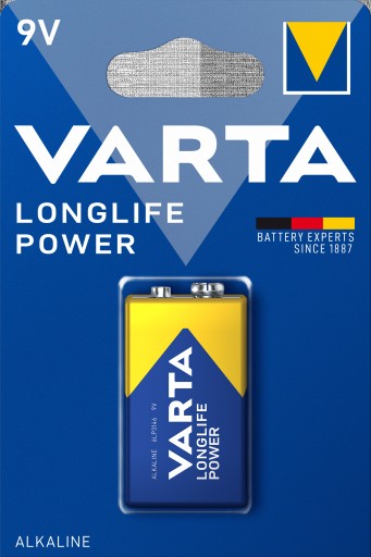 VARTA 6LR61 1BL LONGLIFE POWER ALKAIC (4922) 9V