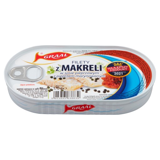 FILETKY MAKRELY GRÁLOVEJ V PAPRKOVEJ OMÁČKE S PAPRIMOU M. 170G