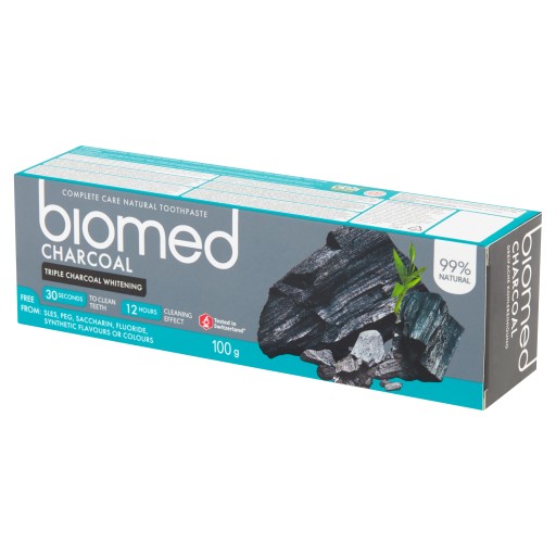 Biomed zubná pasta 100G drevené uhlie s uhlím