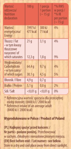 Kupiec Ryžové oblátky s belgickou tmavou čokoládou 60g