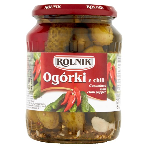 Rolnik Uhorky s chilli 720 ml