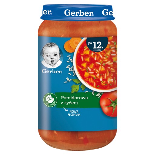 Gerber Paradajková polievka s ryžou pre deti 250g