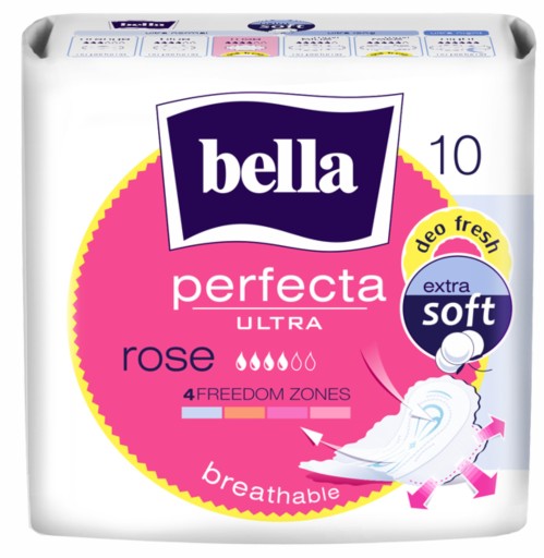 Bella Perfecta Rose hygienické vložky s krídelkami 10 ks.
