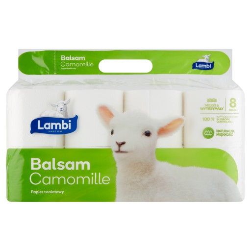 LAMBI Toaletný papier Balzam CHAMOMILE 8 roliek