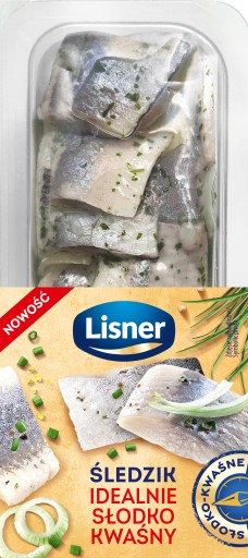 Sleď dokonale sladkokyslý lisner 200g