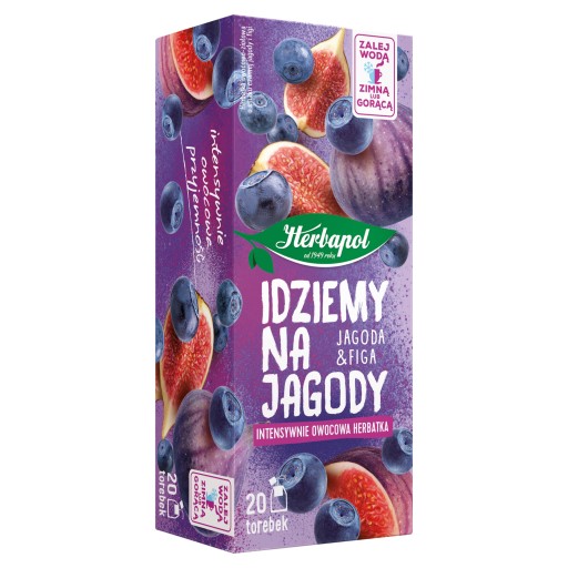 HERBAPOL čaj IDEME NA ČUČORICE bobuľová figa OVOCNÝ čaj 20 VRECKOV