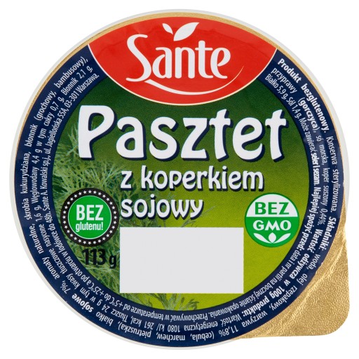 Sante Sójová paštéta s kôprom 113 g