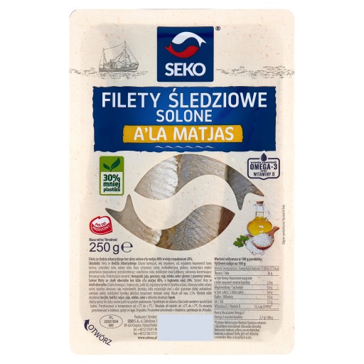 Sleďová fieta a la matjas v oleji 250g - seko tácka