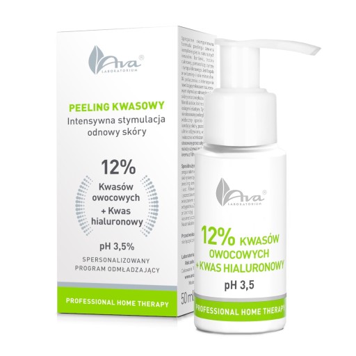 Ava Acid ovocný peeling 12% a hyalurónová 50ml