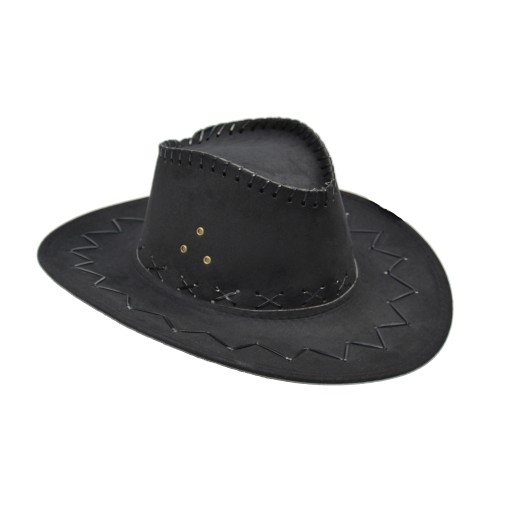 Kovbojský klobúk čierny kovbojský western 2k