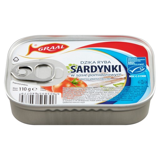 Paradajková omáčka sardinky z grálu 110 g
