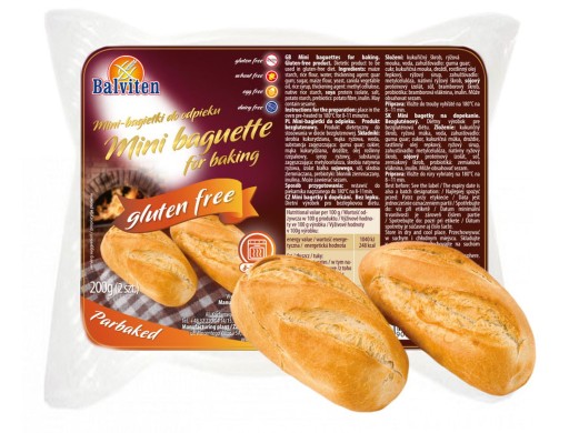 Balviten Mini bagety na pečenie Bezlepkové 2X100G
