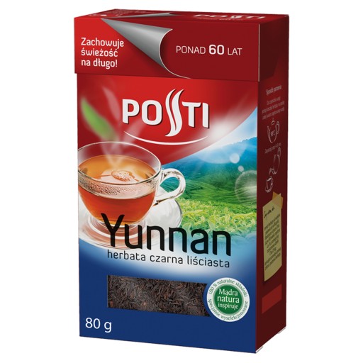 POSTI YUNNAN Čínsky čierny listový čaj 80G