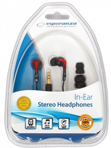 ESP EH123 X-BASS IN-EAR STEREO CHANNEL SLÚCHADLÁ