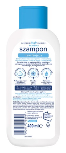 BAMBINO FAMILY Hydratačný šampón 400ml