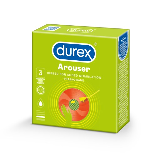 Durex Durex Arouser kondómy 3 ks, vrúbkované