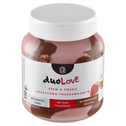 CD LOVE DUO krém s orieškovo-jahodovou príchuťou 350g (bez pridaného cukru ani b
