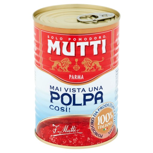 PARADAJKY V KUSOCH Dužina z konzervy Mutti 400g