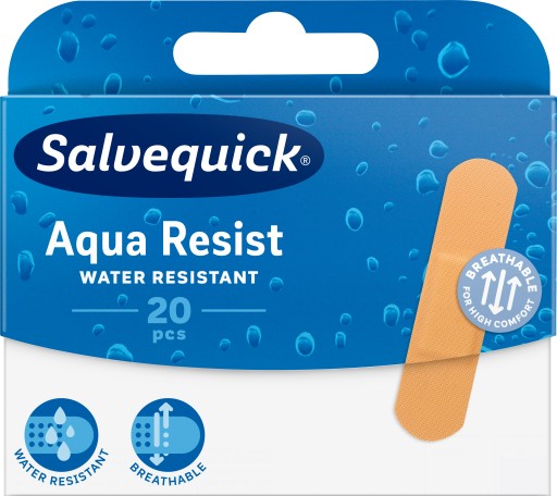 SALVEQUICK AQUA RESIST VODEODOLNÉ ZÁPLATY 20 ks