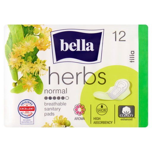 BELLA HERBS hygienické vložky s lipovým kvetom TILIA 12 KS.