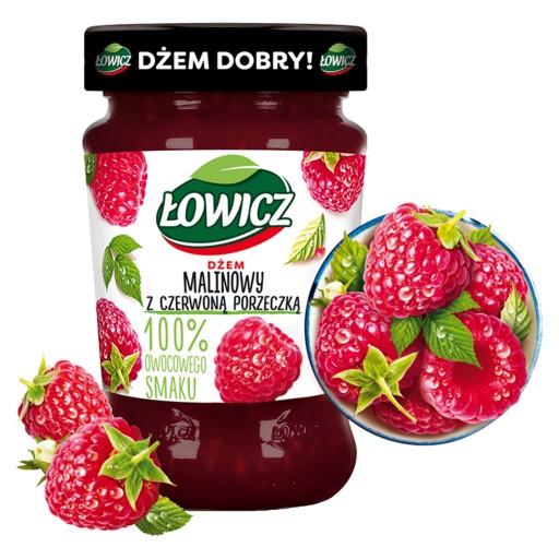 Łow.Malinový džem s časťou 280g