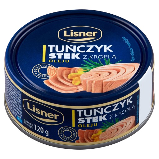 Steak z tuniaka v oleji 120g Lisner
