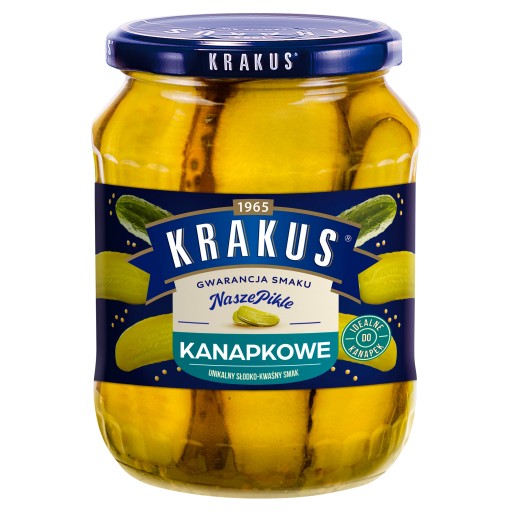 Nakladané uhorky Krakus sendvič 670g