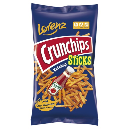 Crunchips Sticks Tyčinky s príchuťou kečup Kečup Lorenz 70 g