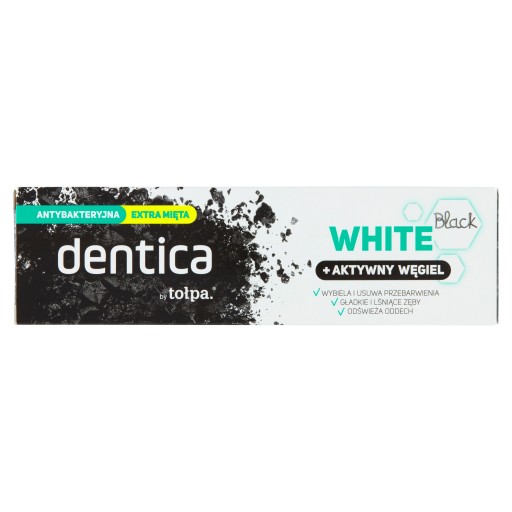 dentica by tołpa BLACK WHITE zubná pasta s aktívnym uhlím 75 ml