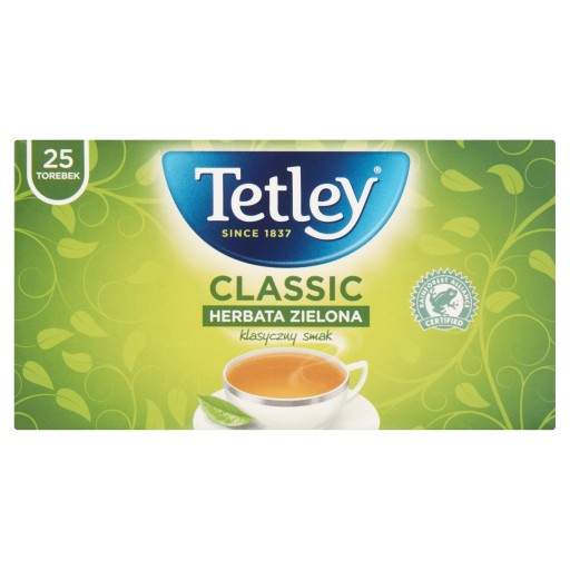 Zelený čaj vo vrecúškach Tetley 25ks x 1,5g