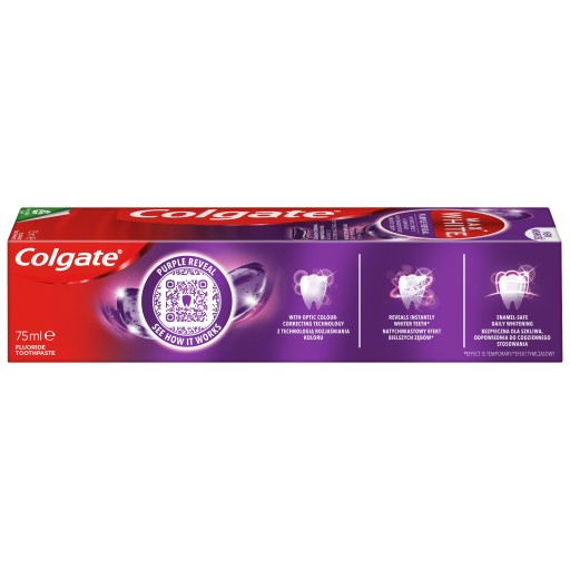 COLGATE PASTE 75ML MAX BIELA FIALOVÁ REVEAL
