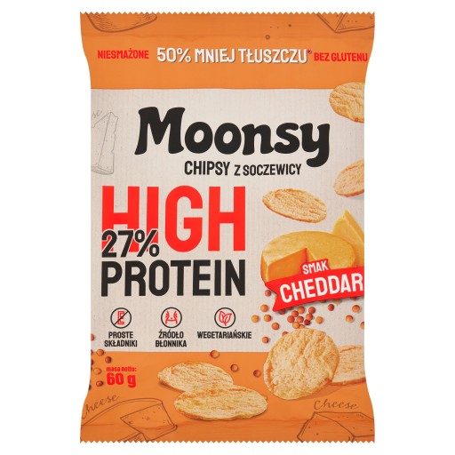 Eurowafel Moonsy Lentil chips s príchuťou Cheddar 60 g