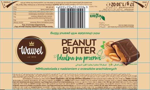 Wawel tyčinka z arašidového masla 37g
