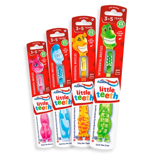 Zubná kefka Aquafresh Little Teeth pre deti 3-5 rokov 1 ks (primiešať