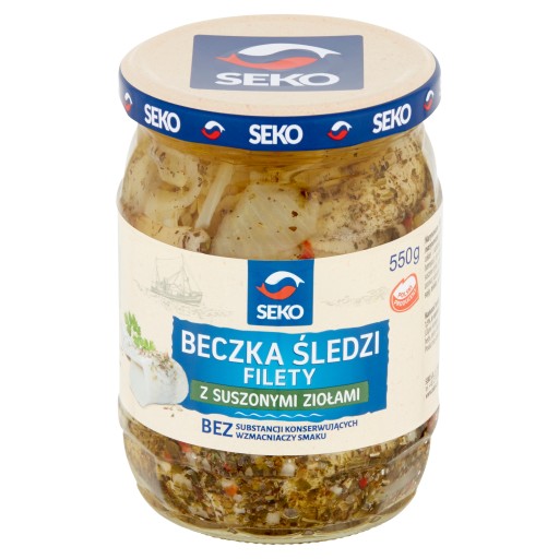 Sud zo sleďových filé so sušenými bylinkami 550g seko