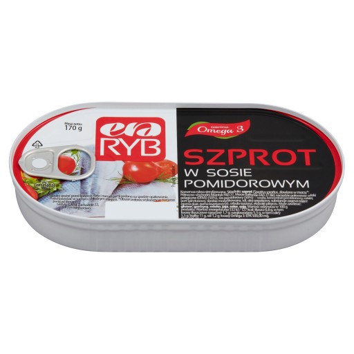 ŠPROTY V RAJKOVEJ OMÁČKE Era Ryb 0,17 kg