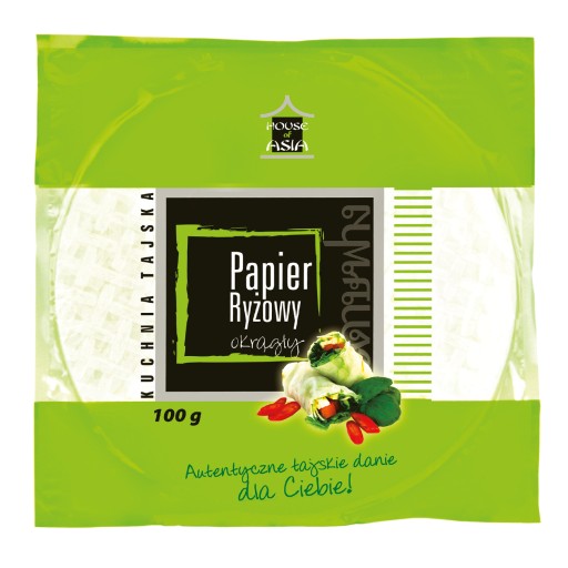 Okrúhly ryžový papier 100g - 22cm - Jarné závitky