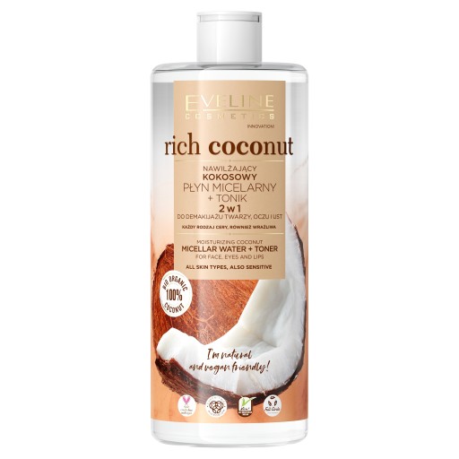 Eveline Coconut Micellar Liquid + Tonic 500 ml