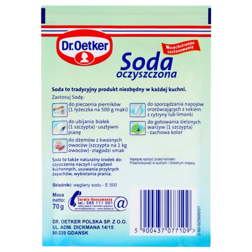Sóda bikarbóna Dr Oetker 70 g