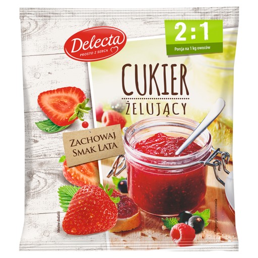 DELECTA Želírovací cukor pektín 2:1 na 1kg 500g