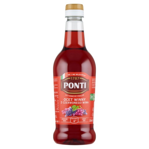 Ponti Červený vínny ocot 500 ml