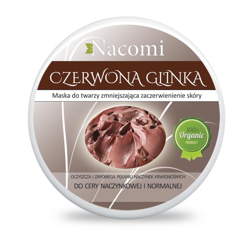Nacomi červený íl na tvár 100 ml