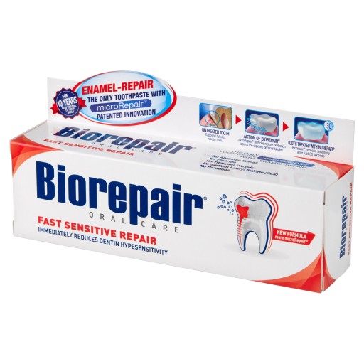 Biorepair zubná pasta Fast Sensitive Repair 75 ml