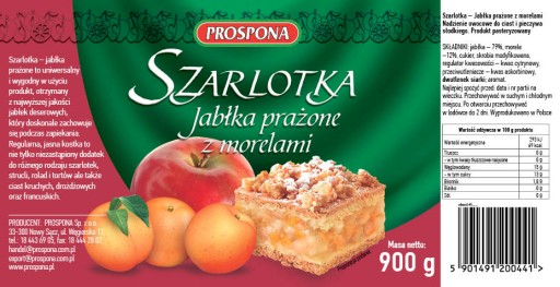 Prospona pečené jablko s marhuľou 900 g