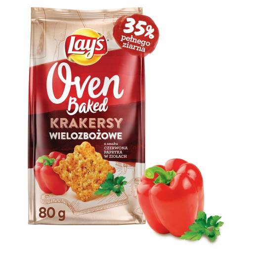 Lay's Oven Pečené krekry Paprika bylinky 3x 80g