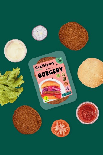 Bezmäsité hamburgery 200g Bezmäsité